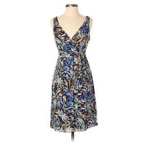 NWOT Moulinette Soeurs Anthoropologie Blue 100% Silk Blue Oak Dress, P2P…